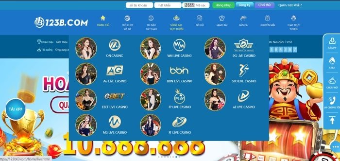 Giao diện trang web trò chơi V7sb - V7sb