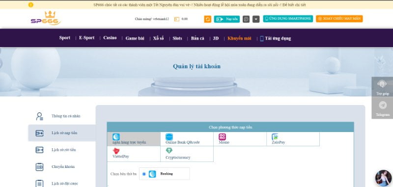 Các trang web chơi game được xếp hạng S666 cung cấp quy trình nạp tiền nhanh chóng - S666